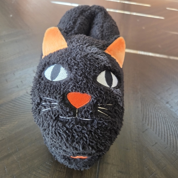 Halloween Black Cat Dearfoams Slippers New Women's 9-10 Indoor/Outdoor - Picture 2 of 7